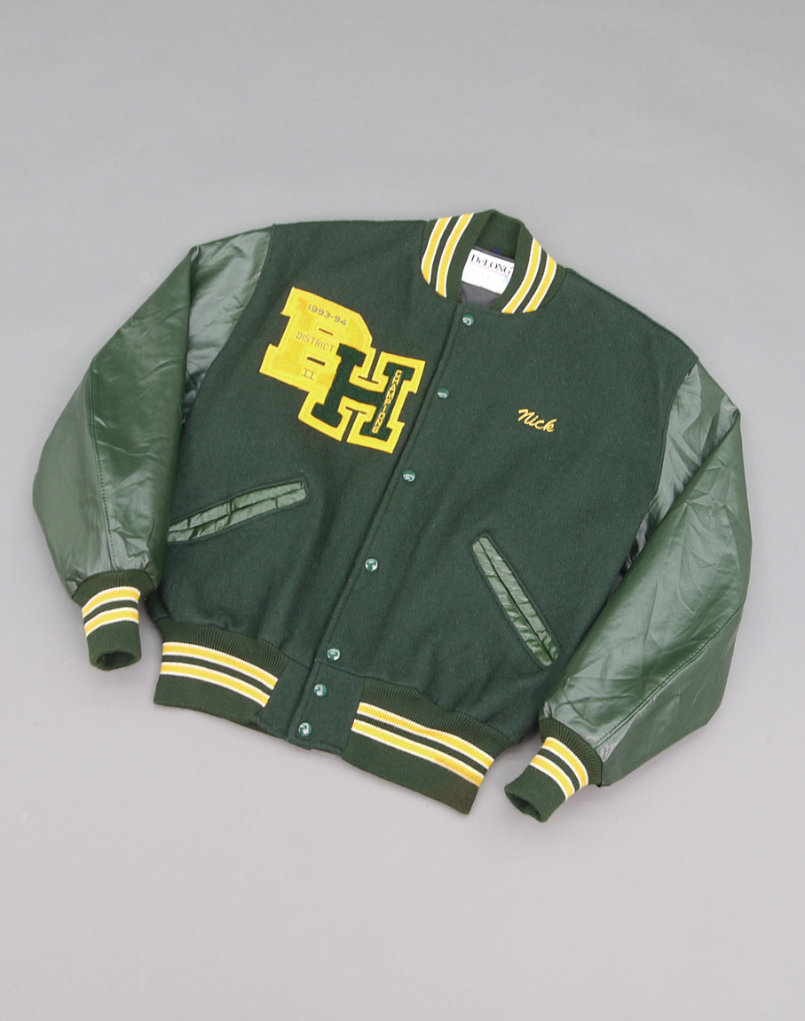 DeLong 90&#039;s Letterman Varsity Jacket