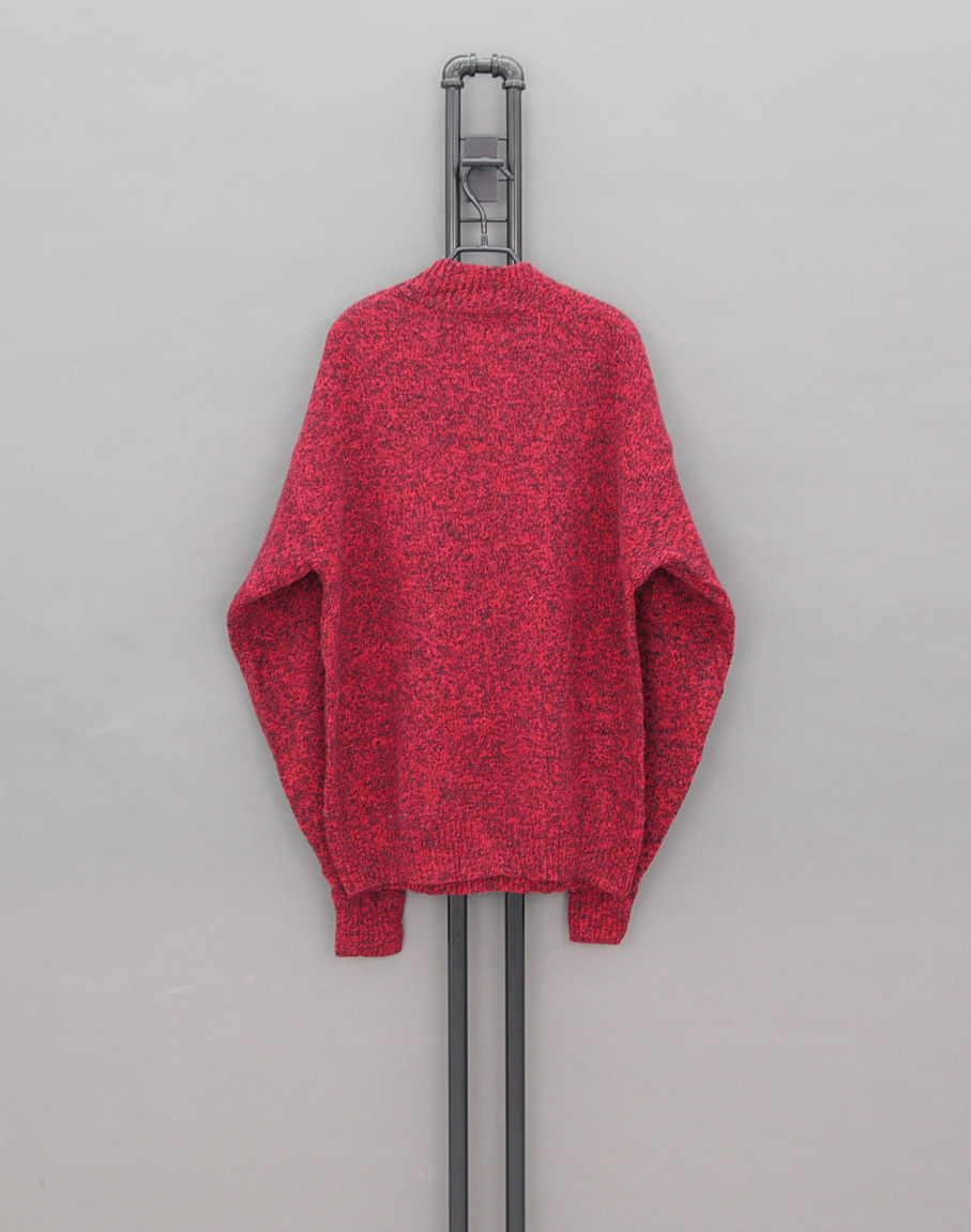 ASPETUCK 90&#039;s USA Wool Button Collar Sweater