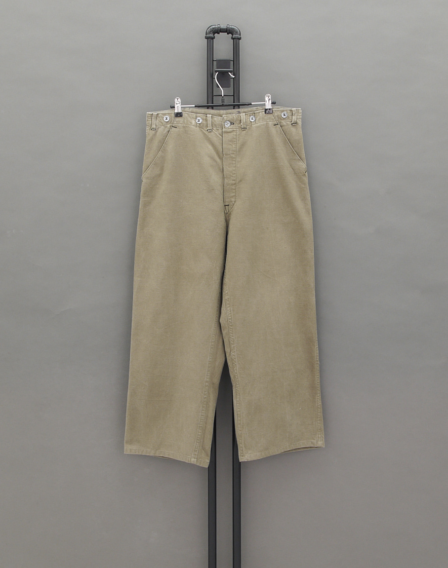 Swedish Army 30&#039;s Military Work Trousers