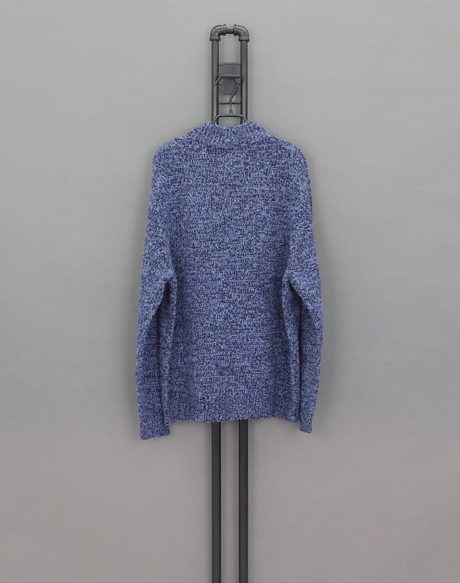 L.L.Bean Heavy Lamb&#039;s Wool Button Collar Sweater