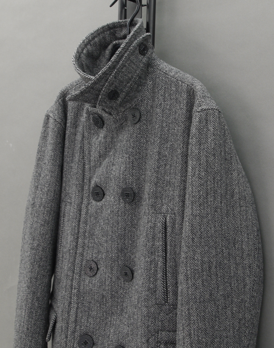 GLOBALWORK JPN Wool Tweed Pea Coat