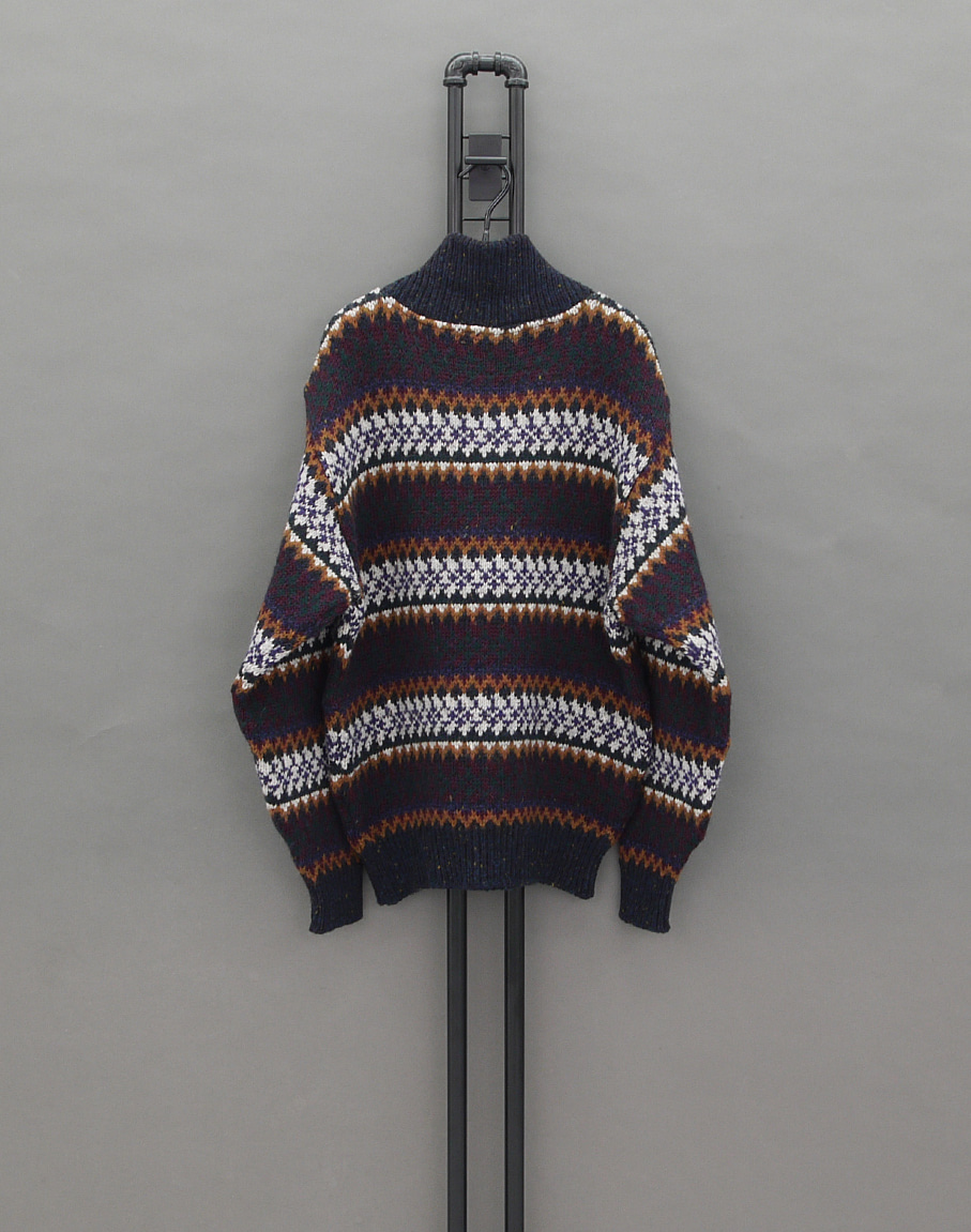 McGREGOR 90&#039;s Heavy Wool Button Collar Sweater