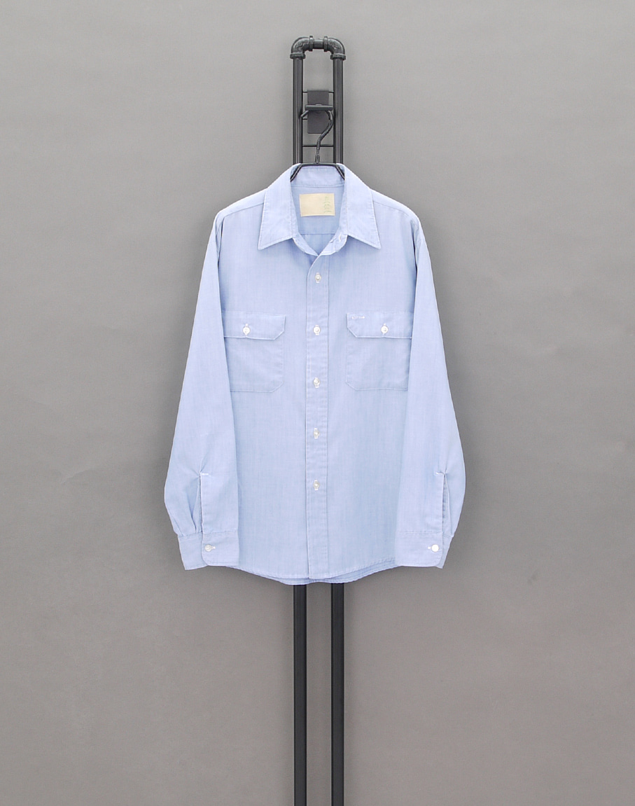 SEARS 70&#039;s PERMA-PREST Chambray Work Shirts