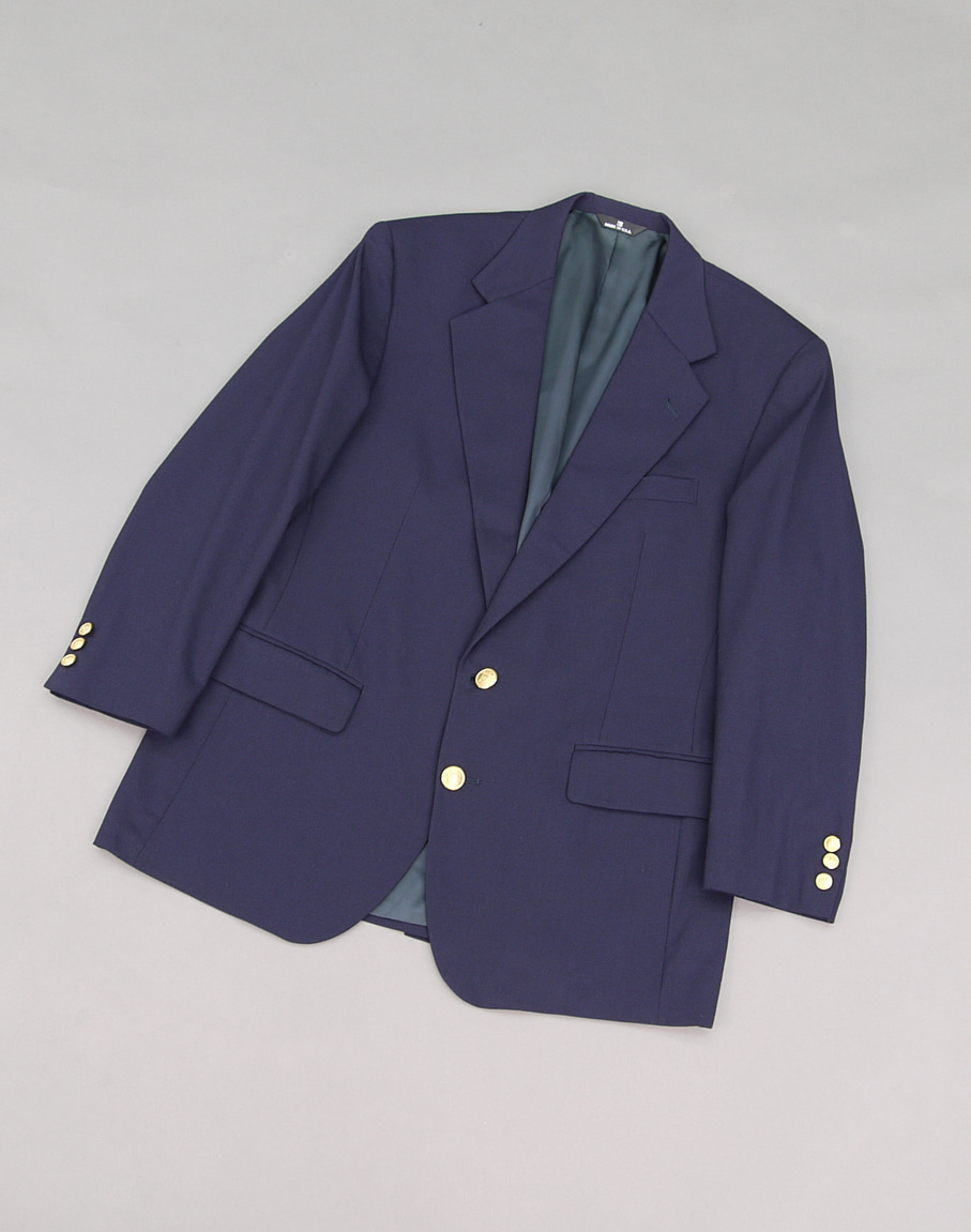 Polo Ralph Lauren 90&#039;s University Club Gold Button Dark Navy Jacket