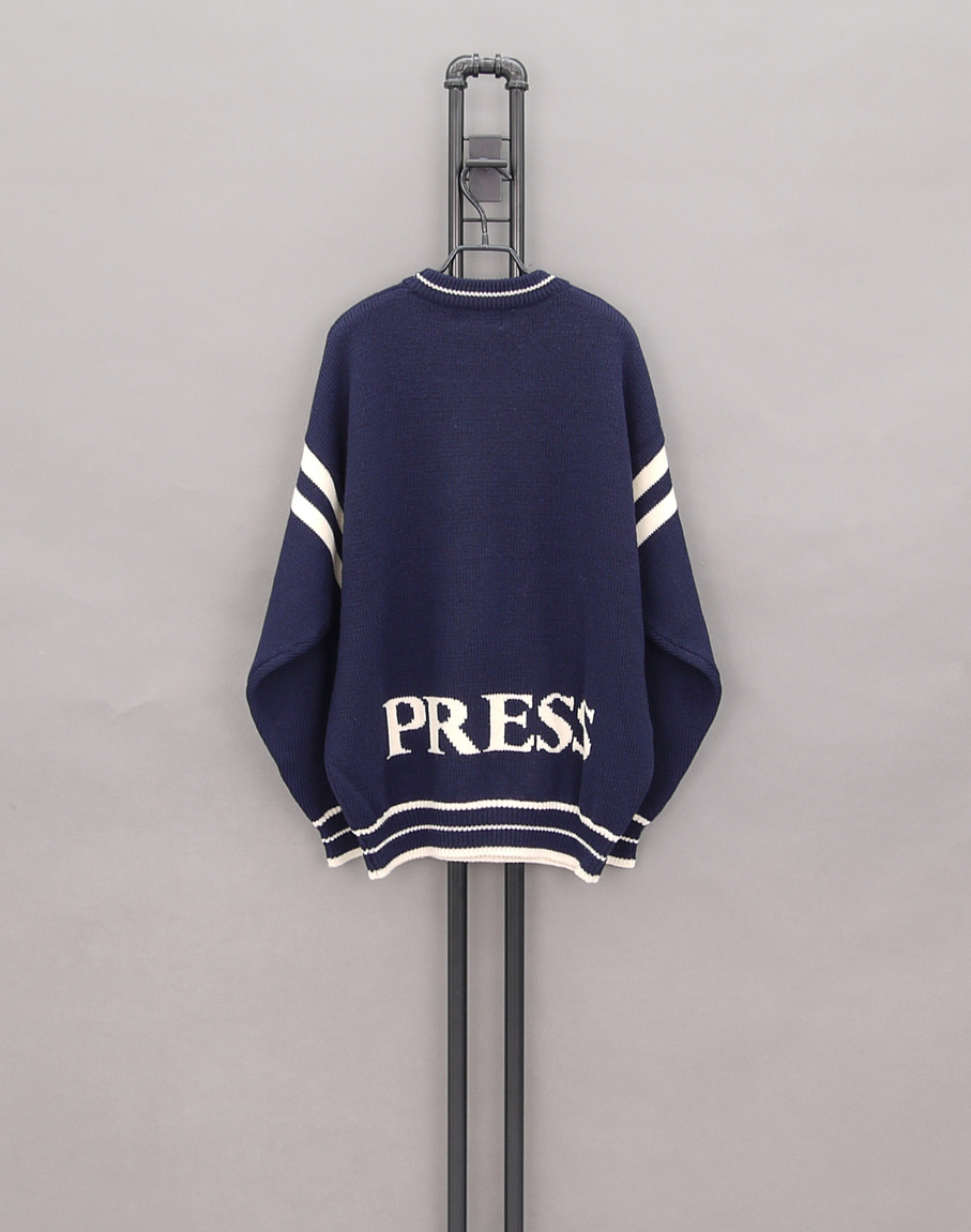 J.PRESS Letterman Heavy Wool Sweater