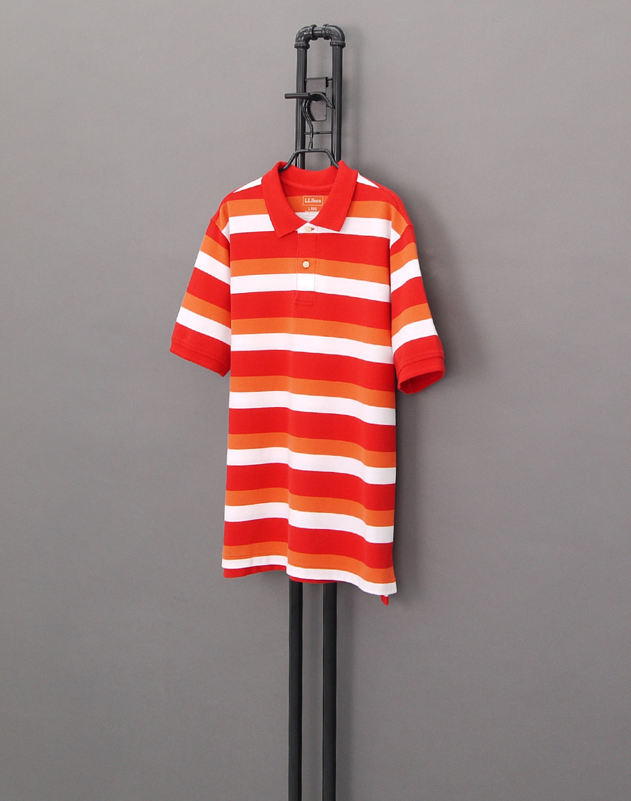 L.L.Bean 3 Color Stripes PK Shirts