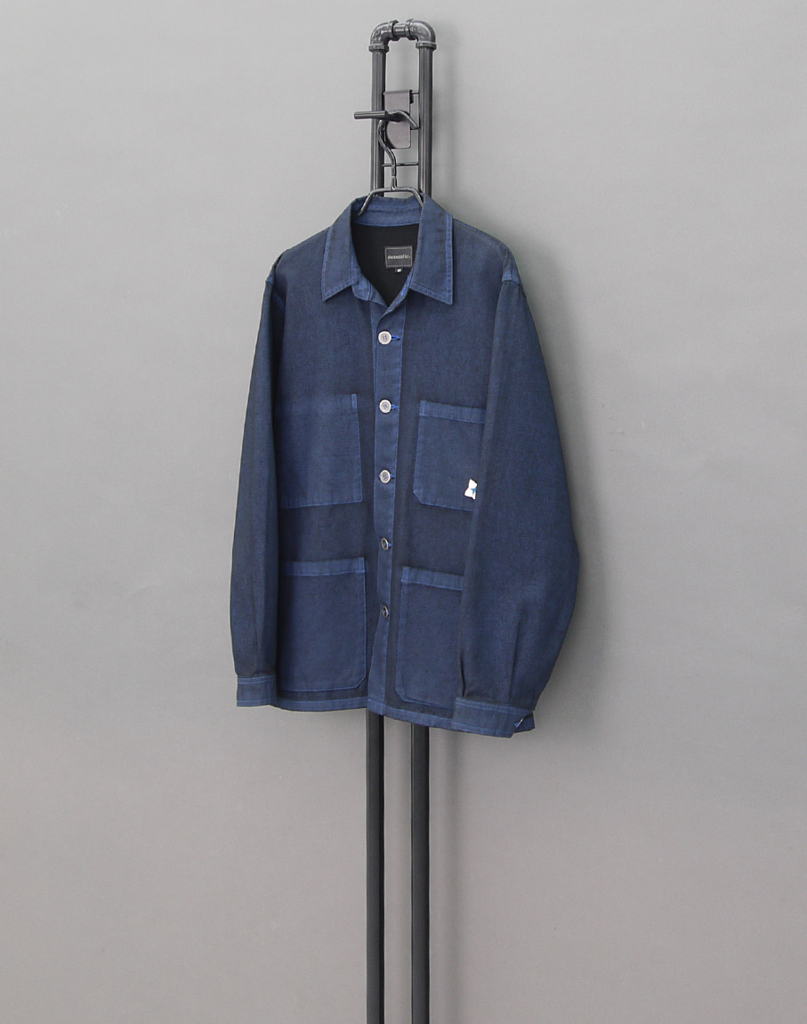 Acoustic JPN Coated Cotton Indigo Chore Jacket