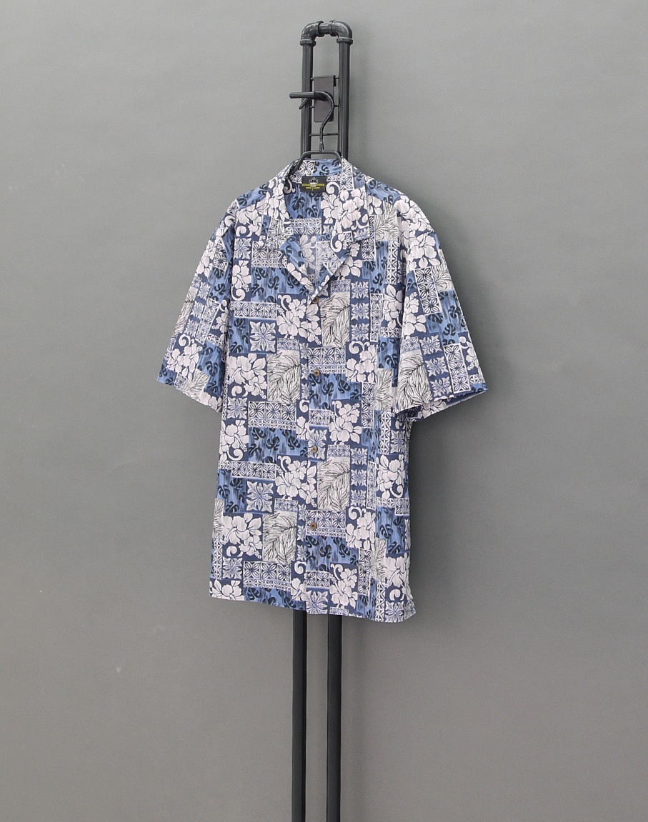 Royal Creations Blue Hibiscus Aloha Shirts