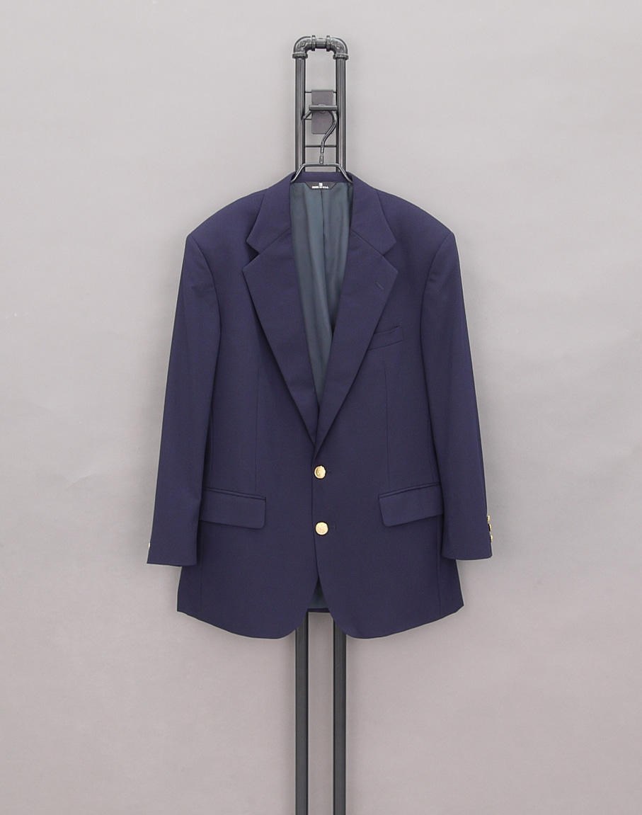 Polo Ralph Lauren 90&#039;s University Club Gold Button Dark Navy Jacket