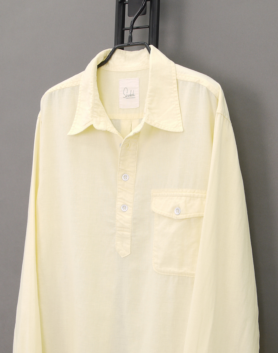 Sunny Clouds Linen Blend Pullover Shirts