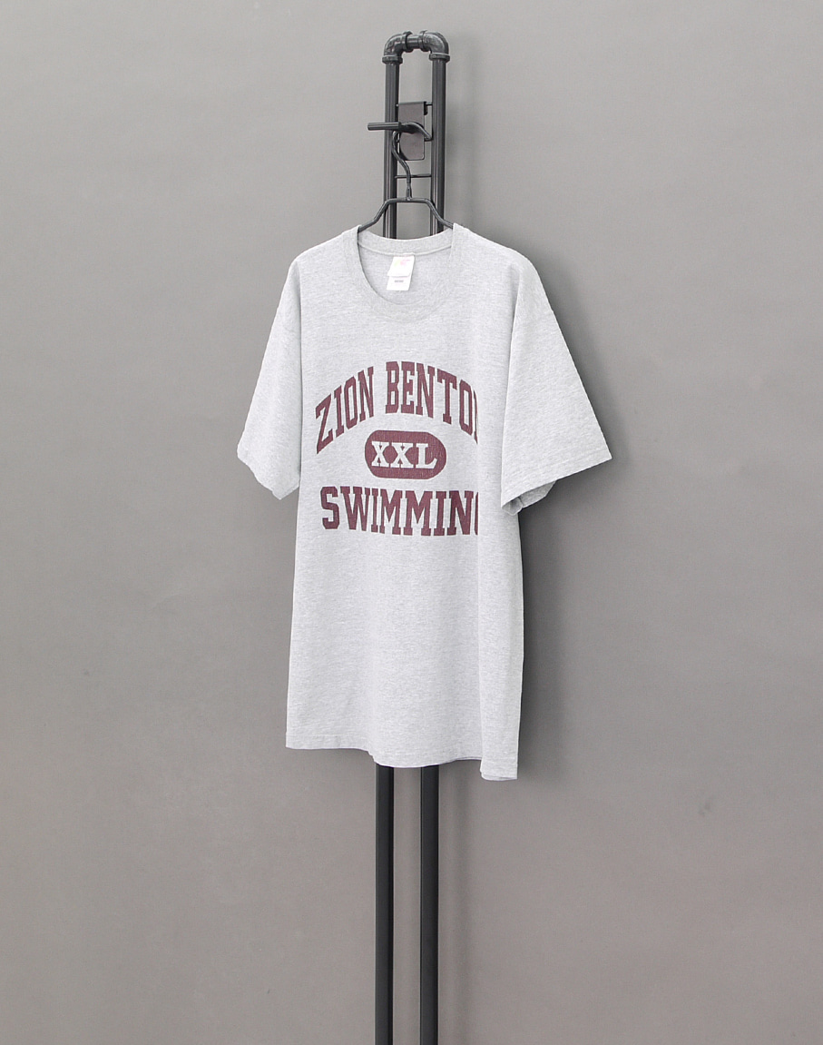 FRUIT OF THE LOOM 90&#039;s Zion-Benton Swimming Tee